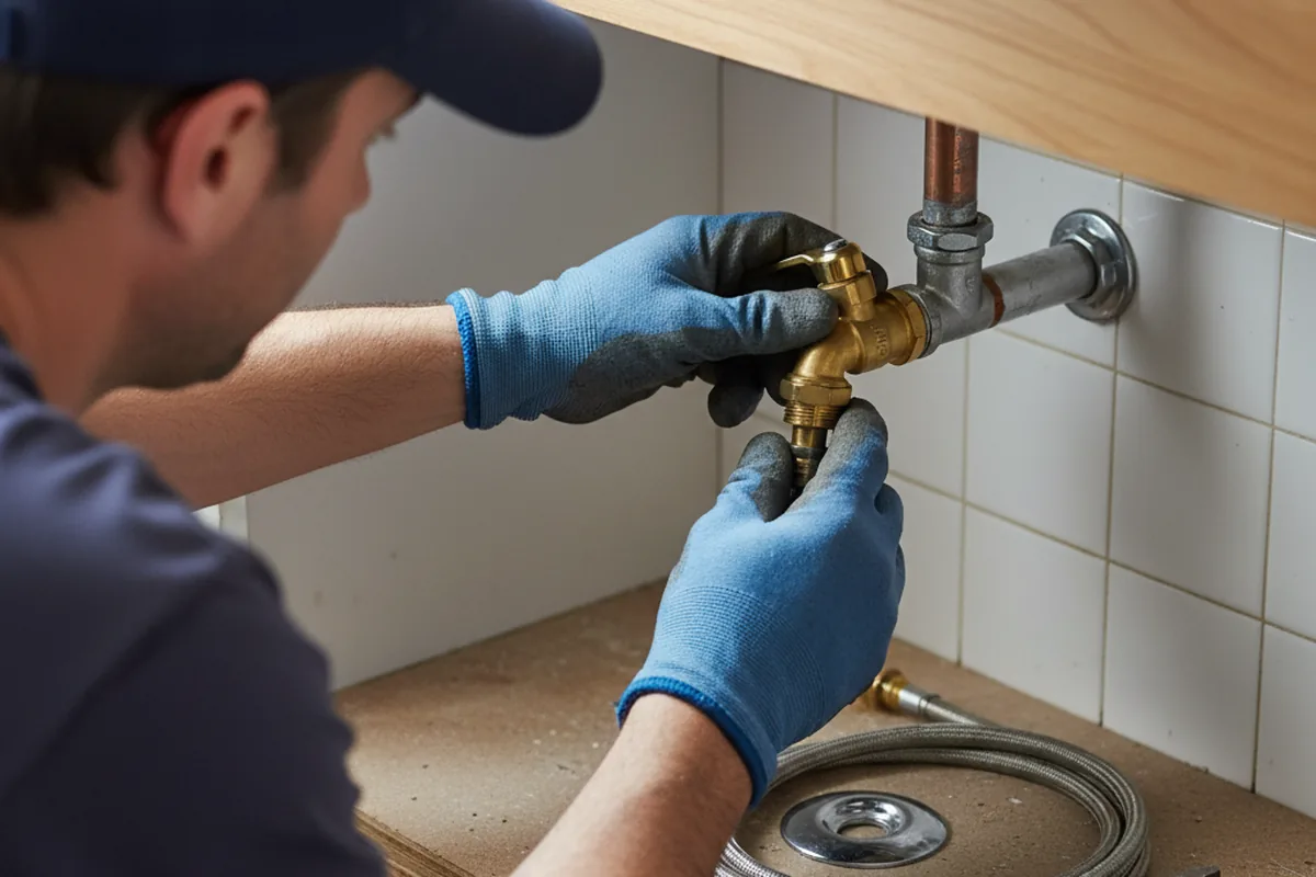 Shutoff valve and fitting work during Faucet and Fixture Repair in Parkesburg